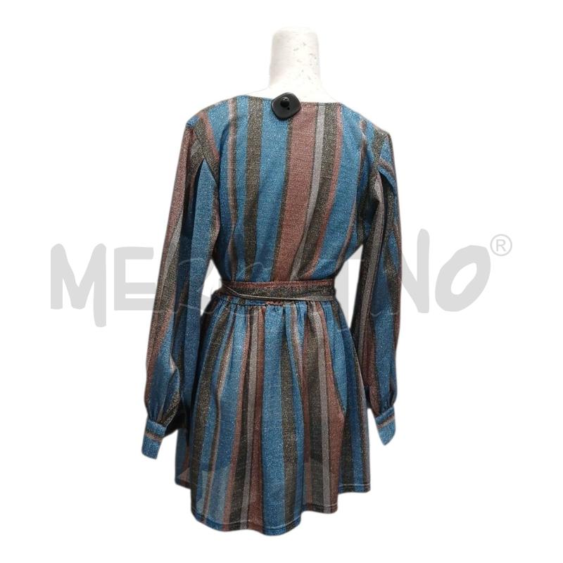 VESTITO DONNA MOOHY AZZURRO ARANCIO BRILLANTINATO | Mercatino dell'Usato Salerno fratte 2