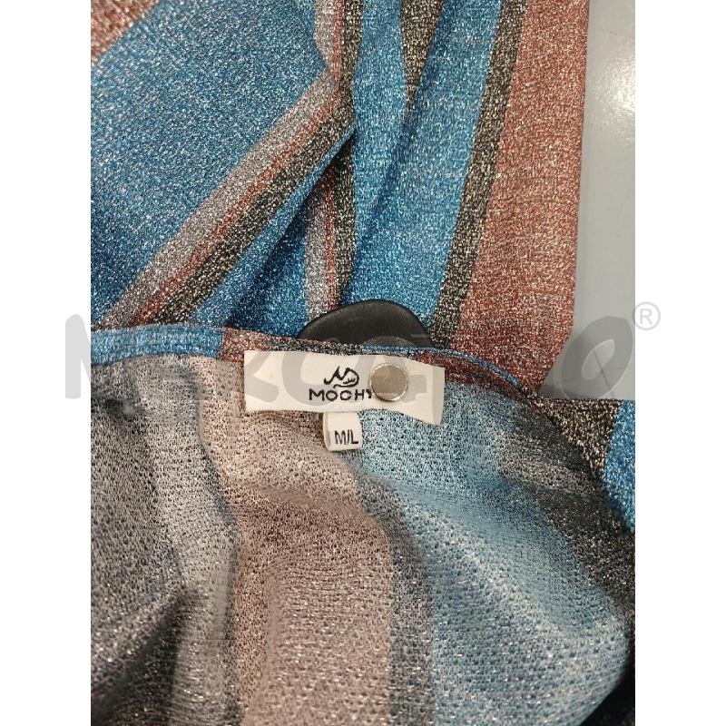 VESTITO DONNA MOOHY AZZURRO ARANCIO BRILLANTINATO | Mercatino dell'Usato Salerno fratte 3