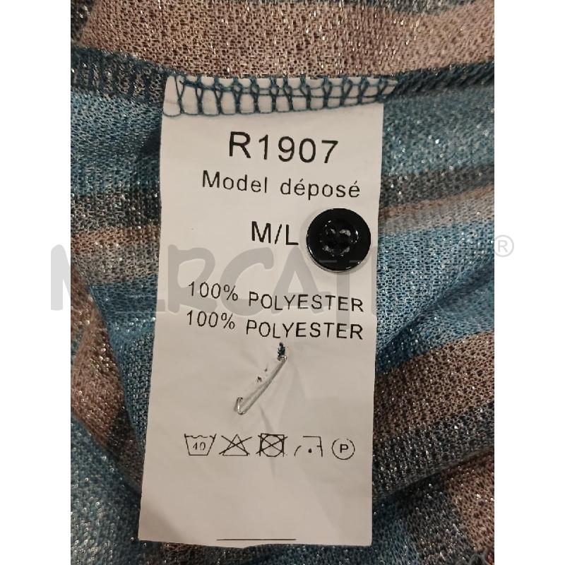 VESTITO DONNA MOOHY AZZURRO ARANCIO BRILLANTINATO | Mercatino dell'Usato Salerno fratte 4