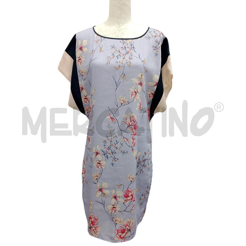 VESTITO DONNA NENETTE LILLA FIORI ROSA | Mercatino dell'Usato Salerno fratte 1