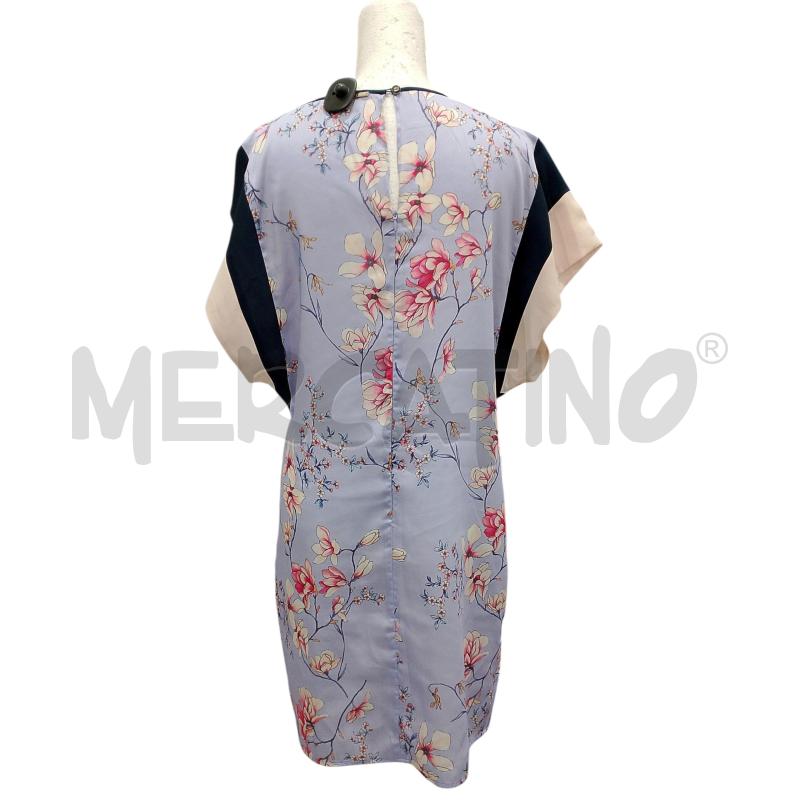 VESTITO DONNA NENETTE LILLA FIORI ROSA | Mercatino dell'Usato Salerno fratte 2