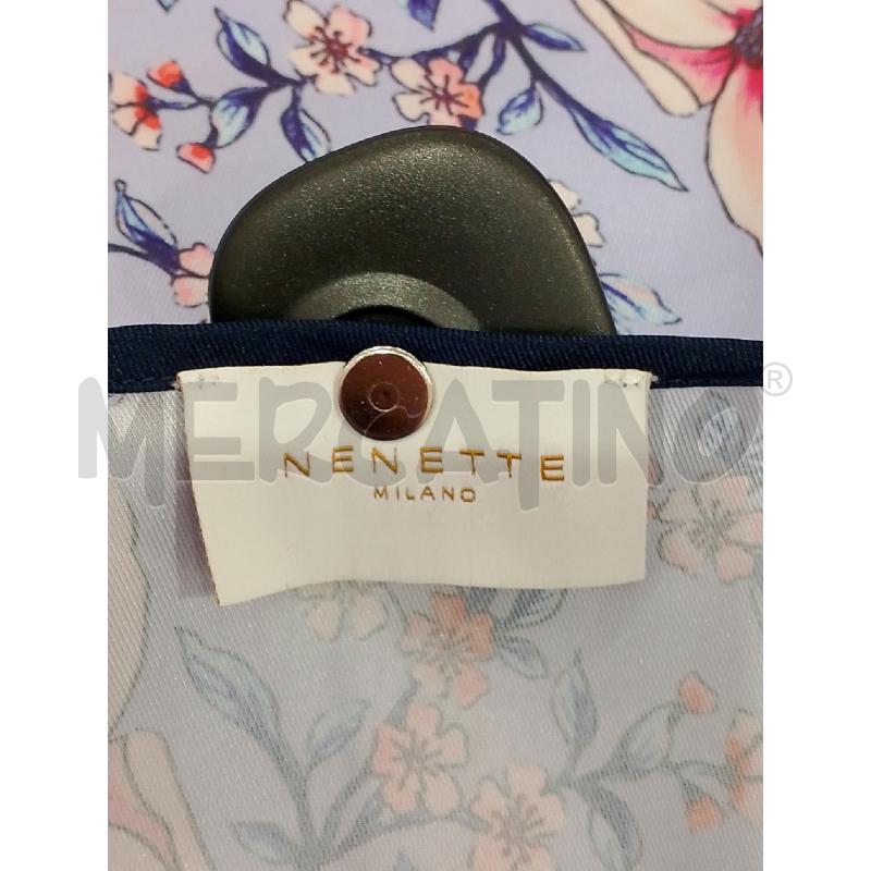 VESTITO DONNA NENETTE LILLA FIORI ROSA | Mercatino dell'Usato Salerno fratte 3