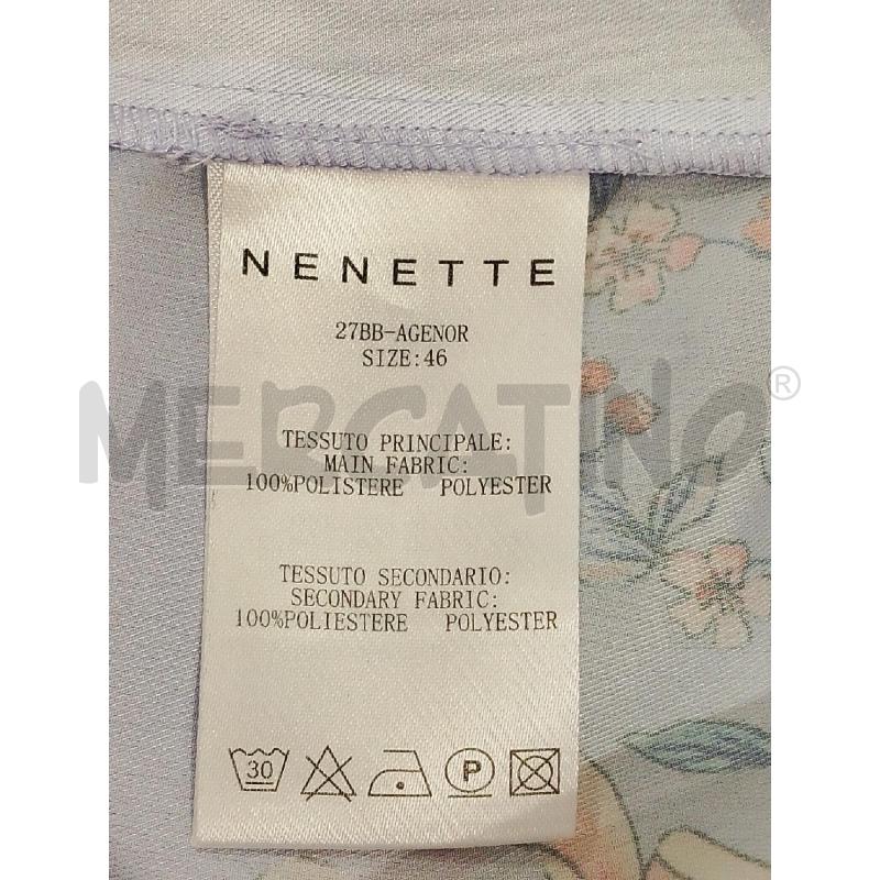 VESTITO DONNA NENETTE LILLA FIORI ROSA | Mercatino dell'Usato Salerno fratte 4