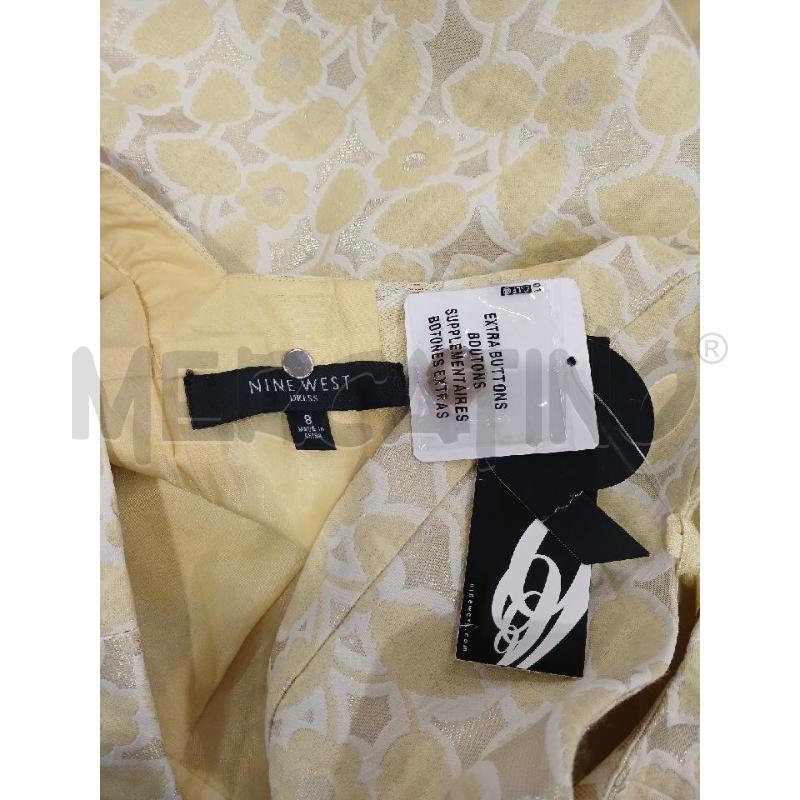 VESTITO DONNA NINE WEST GIALLO FANT. FIORI CARTELLINATO | Mercatino dell'Usato Salerno fratte 3