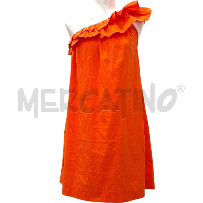 VESTITO DONNA NO NA' ARANCIO MONOSPALLA IN COTONE | Mercatino dell'Usato Salerno fratte 1