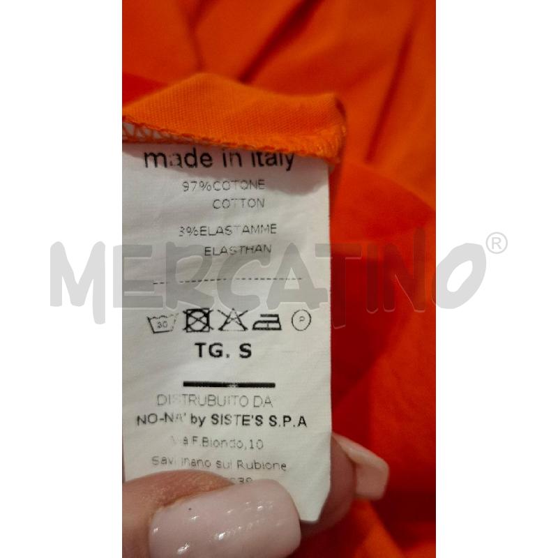 VESTITO DONNA NO NA' ARANCIO MONOSPALLA IN COTONE | Mercatino dell'Usato Salerno fratte 5