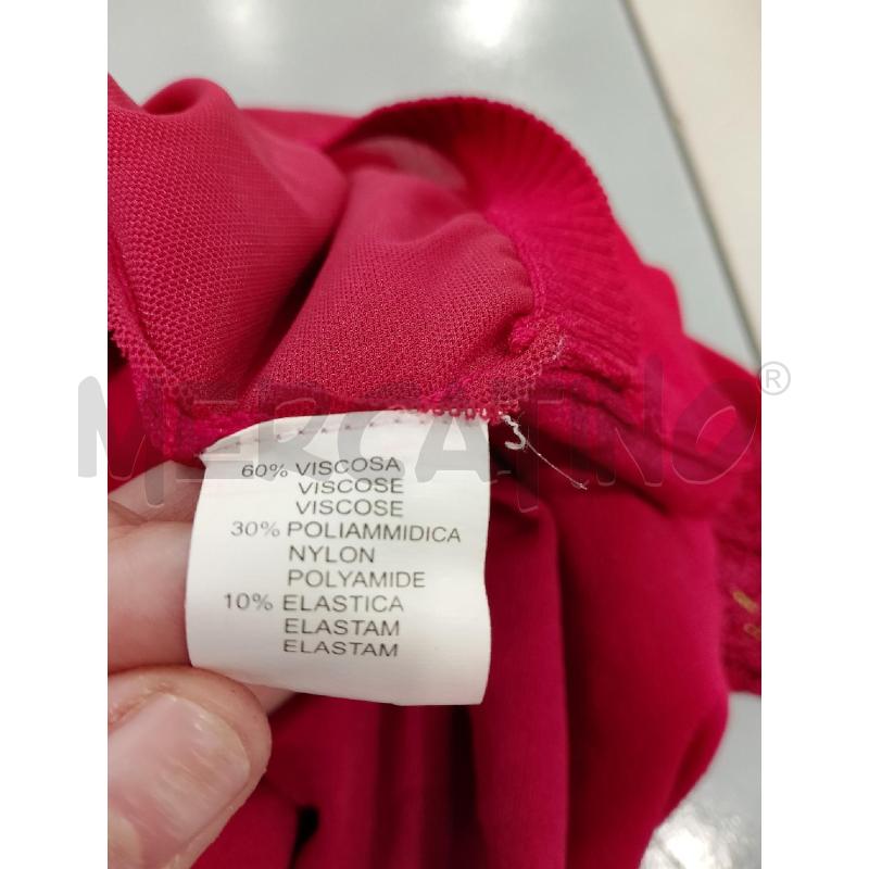 VESTITO DONNA PAOLA PERONE ROSSO INSERTI DORATI E MERLETTO | Mercatino dell'Usato Salerno fratte 4