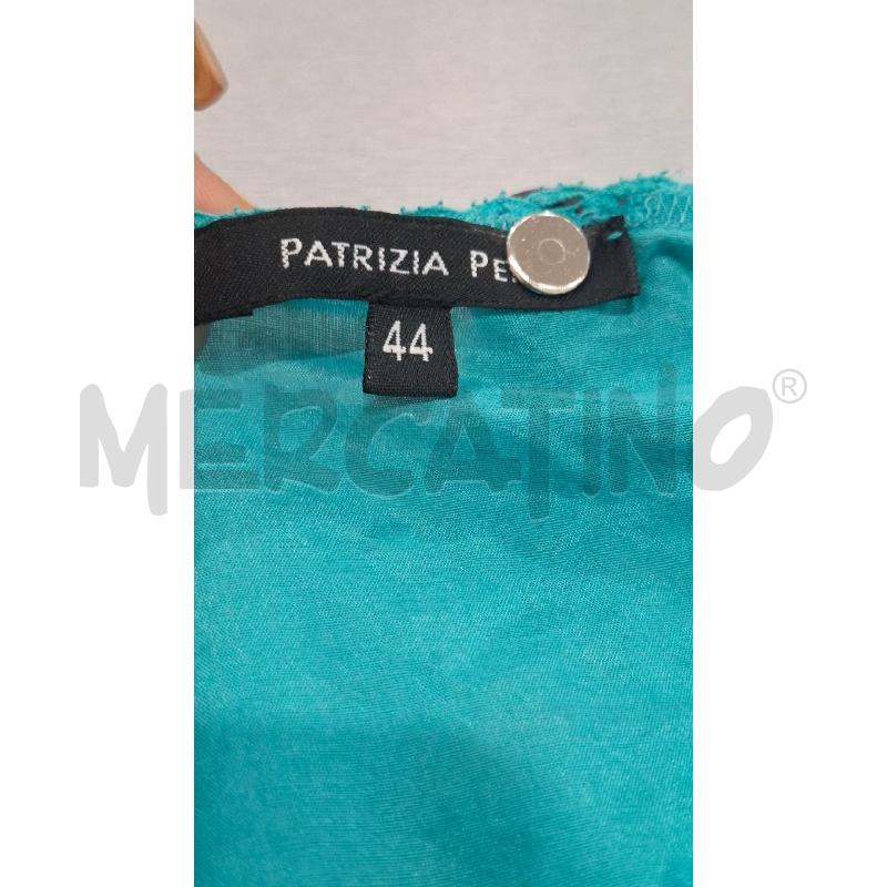 VESTITO DONNA PATRIZIA PEPE TURCHESE MISTO SETA | Mercatino dell'Usato Salerno fratte 3