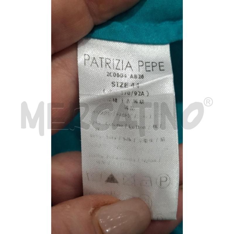 VESTITO DONNA PATRIZIA PEPE TURCHESE MISTO SETA | Mercatino dell'Usato Salerno fratte 4