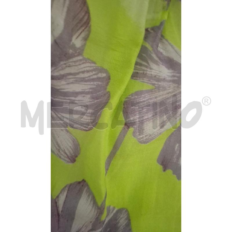 VESTITO DONNA PE'TANU VERDE EVID. FIORI LILLA MISTO COTONE/SETA | Mercatino dell'Usato Salerno fratte 5