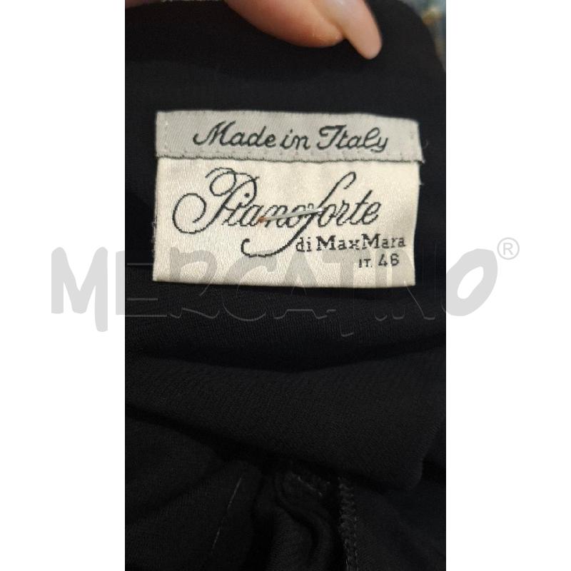 VESTITO DONNA PIANOFORTE MAX MARA NERO TG. 48 | Mercatino dell'Usato Salerno fratte 3