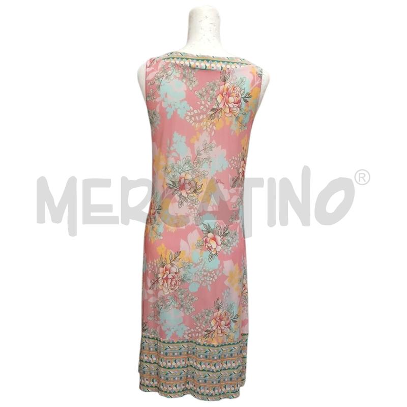 VESTITO DONNA PIERRE MANTOUX ROSA FANT FIORI | Mercatino dell'Usato Salerno fratte 2