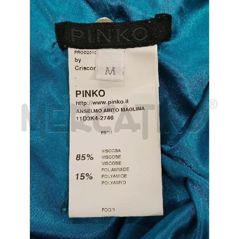 VESTITO DONNA PINKO BLU TURCHESE | Mercatino dell'Usato Salerno fratte 3