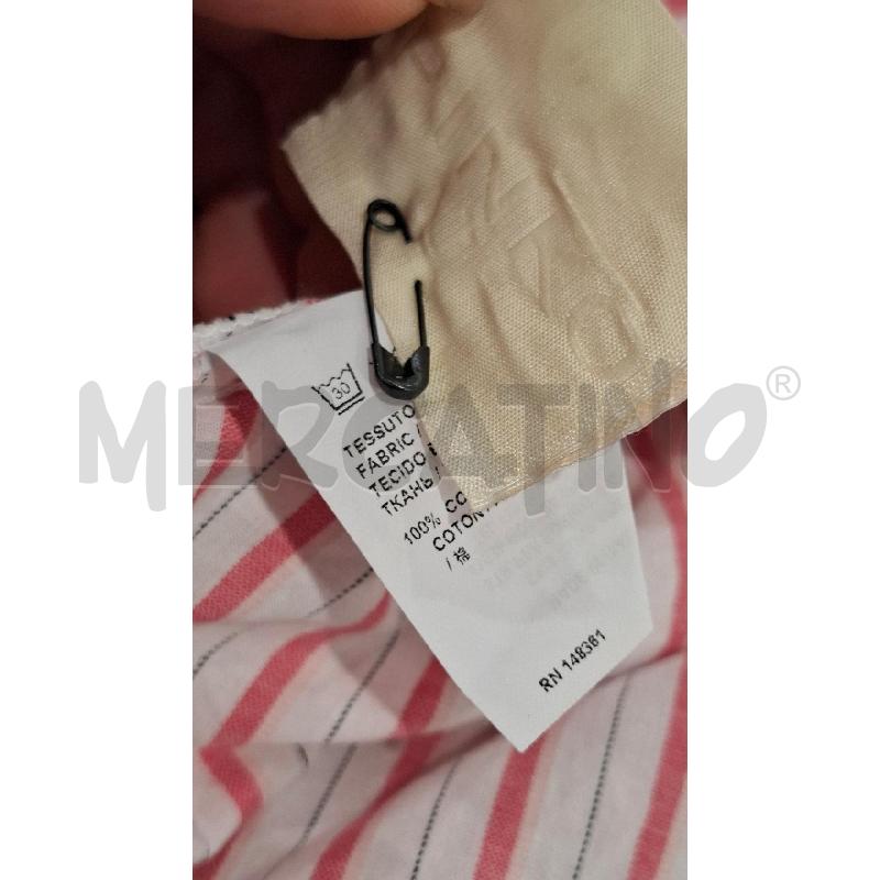 VESTITO DONNA PINKO RIGHE BIANCHE E ROSSE 100X100 COTONE | Mercatino dell'Usato Salerno fratte 4