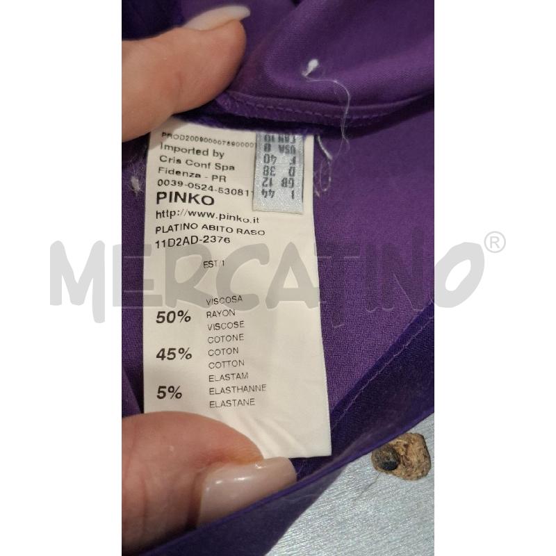 VESTITO DONNA PINKO VIOLA MISTO COTONE | Mercatino dell'Usato Salerno fratte 4