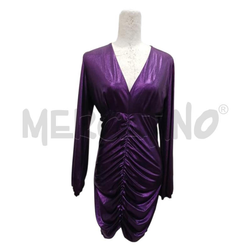 VESTITO DONNA PREVIEW GIORGIA & JOHNS VIOLA BRILLANTINATO CARTELLINATO | Mercatino dell'Usato Salerno fratte 1