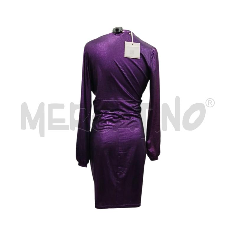 VESTITO DONNA PREVIEW GIORGIA & JOHNS VIOLA BRILLANTINATO CARTELLINATO | Mercatino dell'Usato Salerno fratte 2