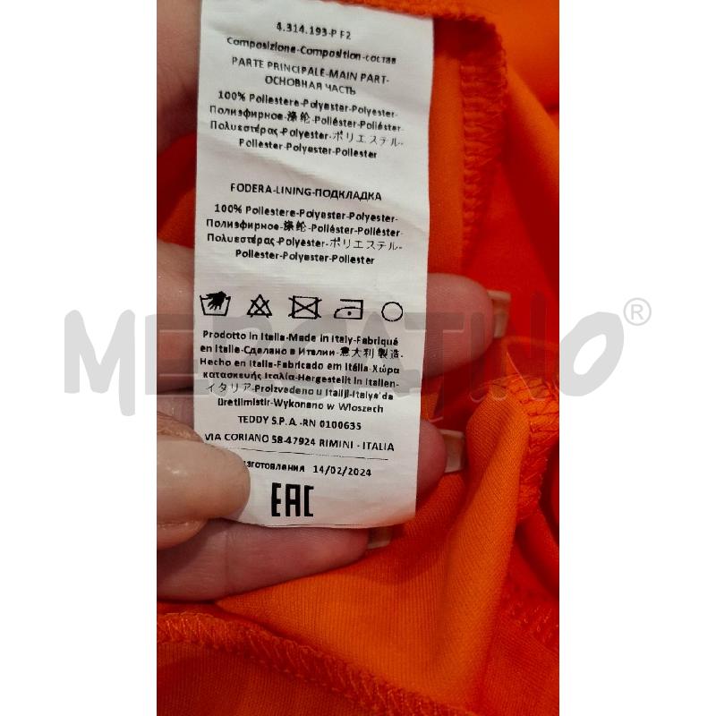 VESTITO DONNA RINASCIMENTO ARANCIO CINTURA ROSELLINE | Mercatino dell'Usato Salerno fratte 4