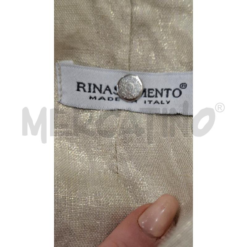 VESTITO DONNA RINASCIMENTO BEIGE BRILL. FASCIA NERA | Mercatino dell'Usato Salerno fratte 3