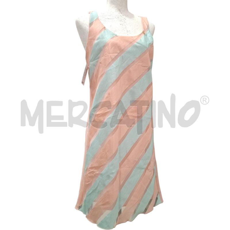 VESTITO DONNA ROBERTA BIAGI ROSA AZZURRO | Mercatino dell'Usato Salerno fratte 1