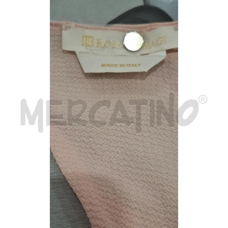 VESTITO DONNA ROBERTA BIAGI ROSA AZZURRO | Mercatino dell'Usato Salerno fratte 3