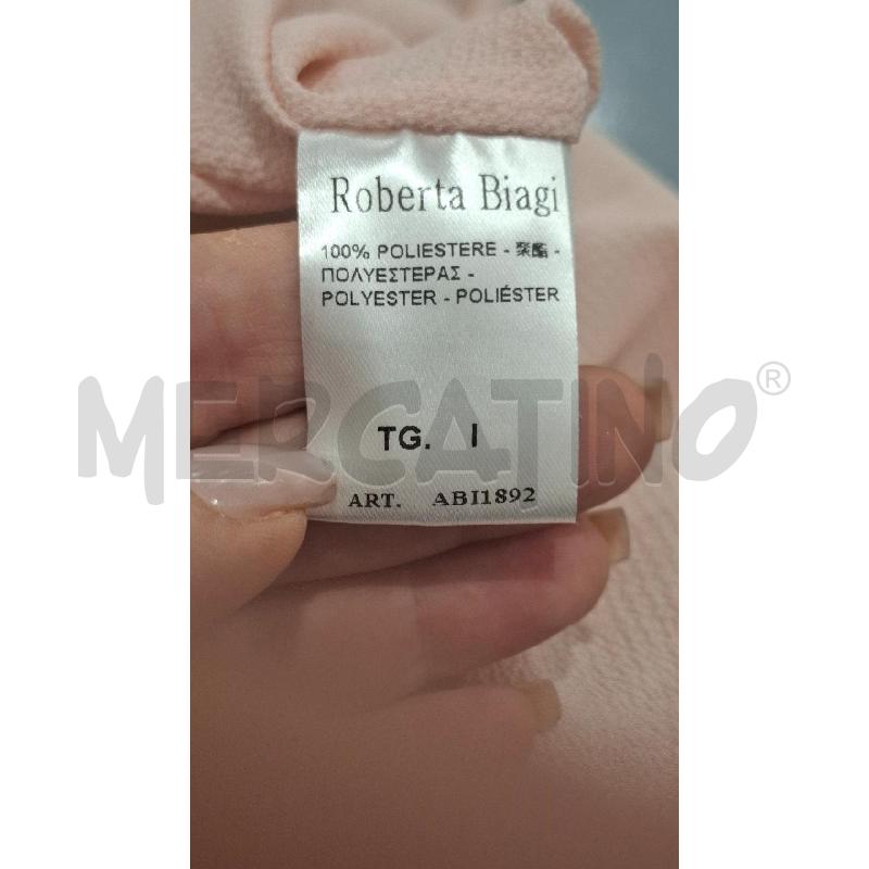 VESTITO DONNA ROBERTA BIAGI ROSA AZZURRO | Mercatino dell'Usato Salerno fratte 4