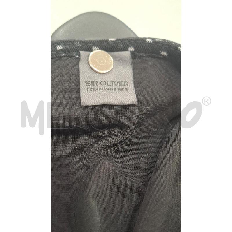VESTITO DONNA S. OLIVER NERO POIS BIANCHI TG.40 | Mercatino dell'Usato Salerno fratte 3