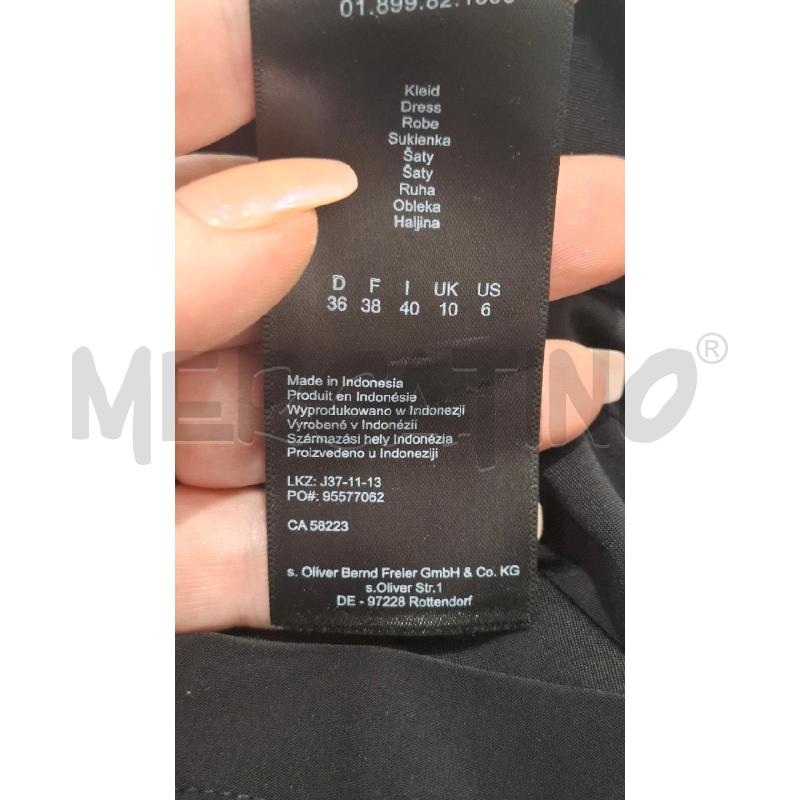 VESTITO DONNA S. OLIVER NERO POIS BIANCHI TG.40 | Mercatino dell'Usato Salerno fratte 4