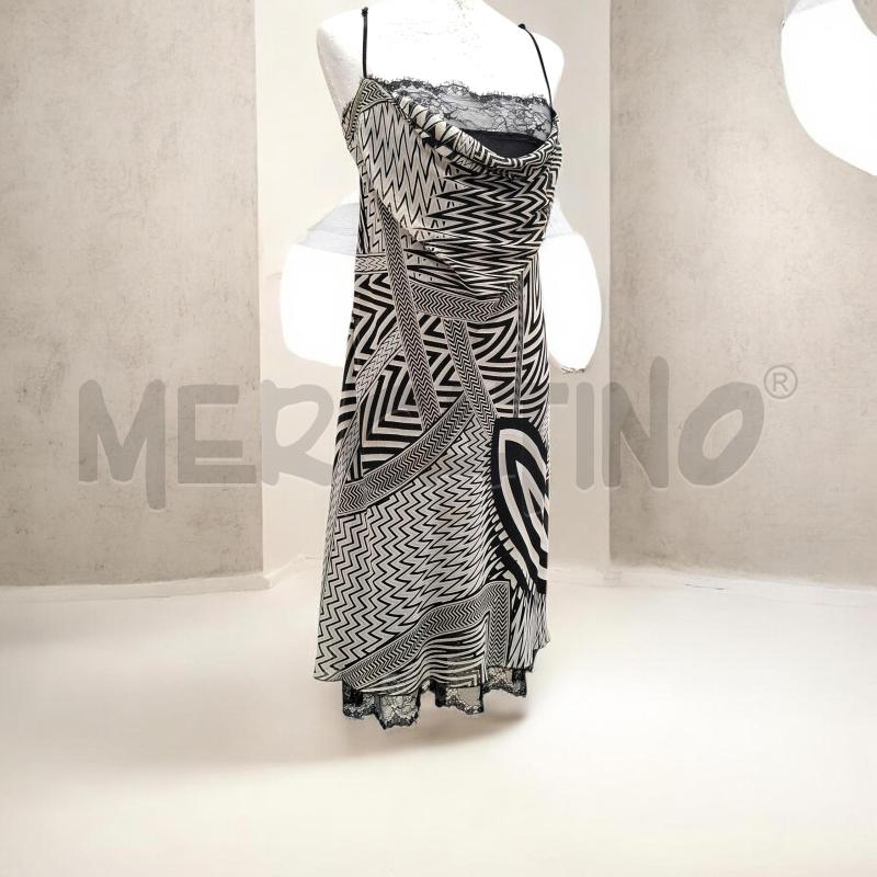 VESTITO DONNA SANDRO FERRONE BASE BEIGE FANT. NERA | Mercatino dell'Usato Salerno fratte 1