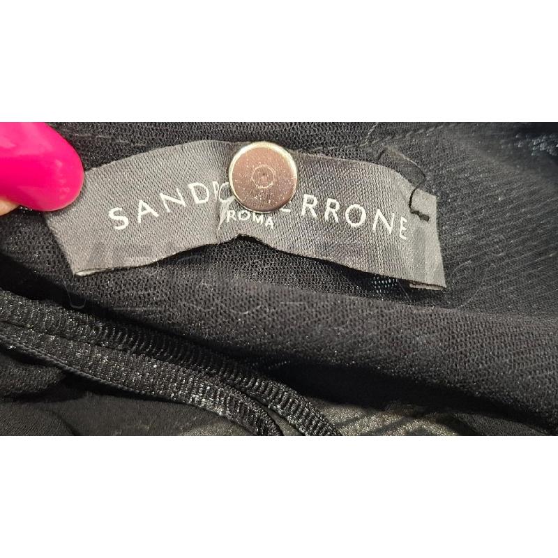 VESTITO DONNA SANDRO FERRONE BASE BEIGE FANT. NERA | Mercatino dell'Usato Salerno fratte 3