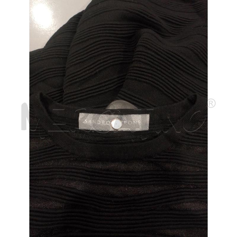 VESTITO DONNA SANDRO FERRONE NERO  | Mercatino dell'Usato Salerno fratte 3