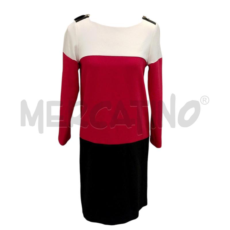 VESTITO DONNA SANDRO FERRONE RIGA BIANCA/ROSSA/NERA | Mercatino dell'Usato Salerno fratte 1