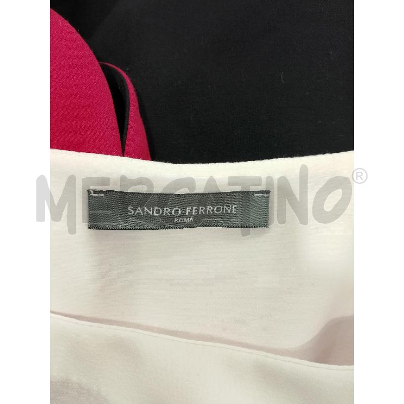 VESTITO DONNA SANDRO FERRONE RIGA BIANCA/ROSSA/NERA | Mercatino dell'Usato Salerno fratte 3