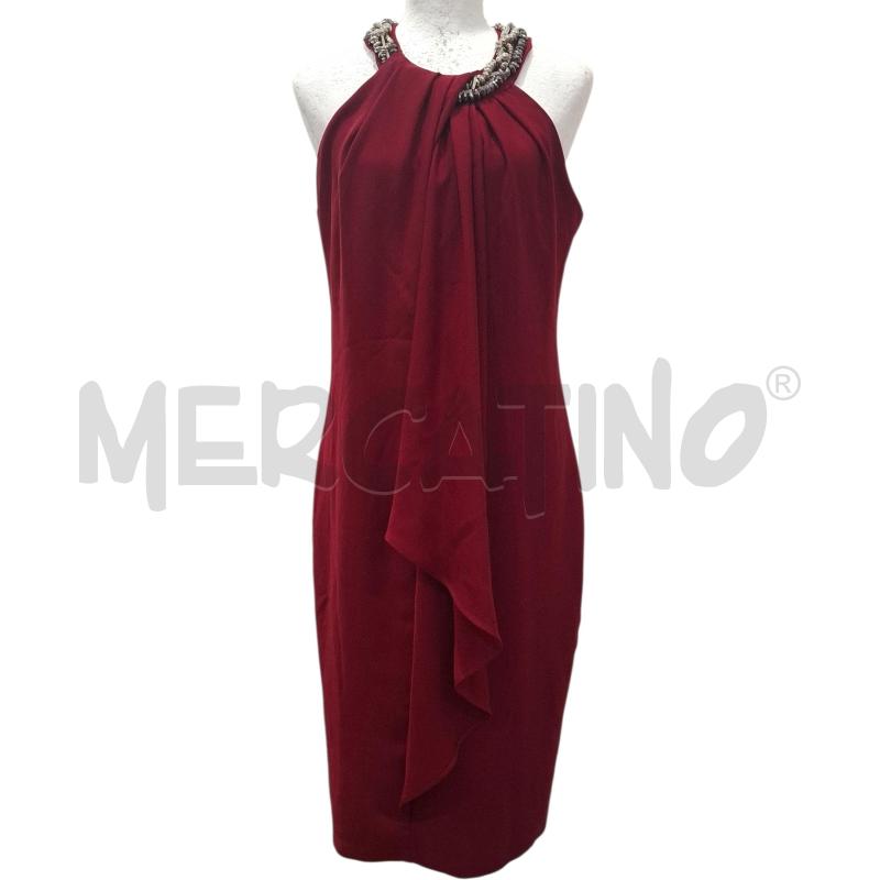 VESTITO DONNA SANDRO FERRONE ROSSO SCURO | Mercatino dell'Usato Salerno fratte 1