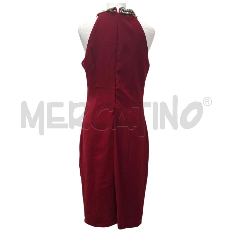 VESTITO DONNA SANDRO FERRONE ROSSO SCURO | Mercatino dell'Usato Salerno fratte 2