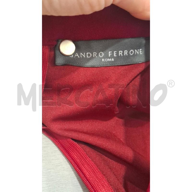 VESTITO DONNA SANDRO FERRONE ROSSO SCURO | Mercatino dell'Usato Salerno fratte 3
