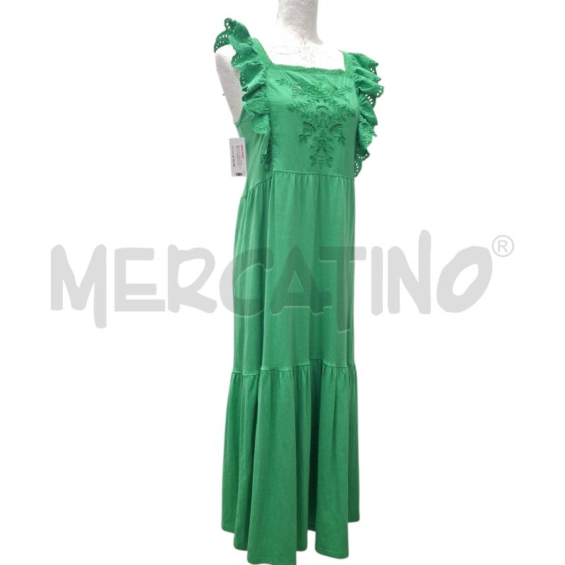 VESTITO DONNA SFERA CASUAL VERDE COTONE | Mercatino dell'Usato Salerno fratte 1
