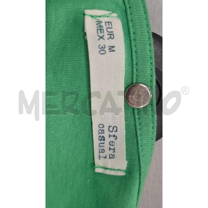 VESTITO DONNA SFERA CASUAL VERDE COTONE | Mercatino dell'Usato Salerno fratte 3