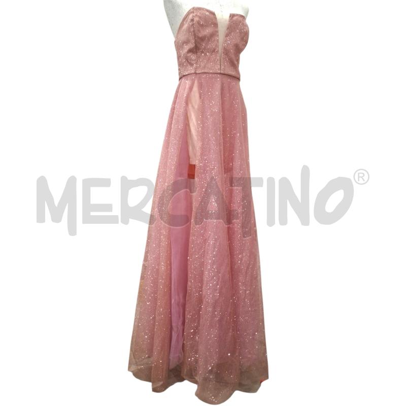VESTITO DONNA SILENCE LUXURY ROSA BRILLANTINATO | Mercatino dell'Usato Salerno fratte 1