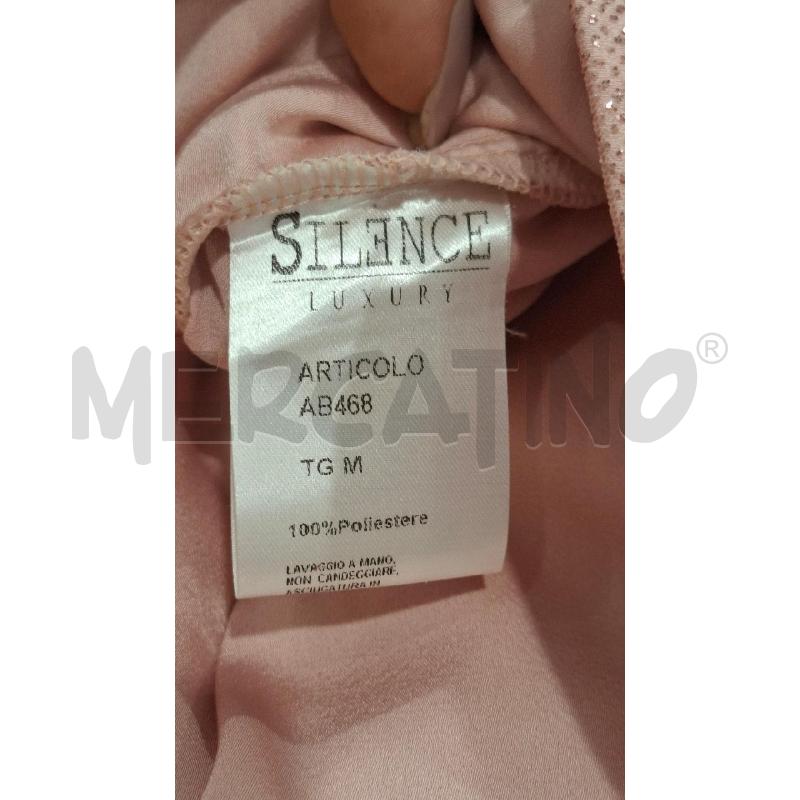 VESTITO DONNA SILENCE LUXURY ROSA BRILLANTINATO | Mercatino dell'Usato Salerno fratte 4
