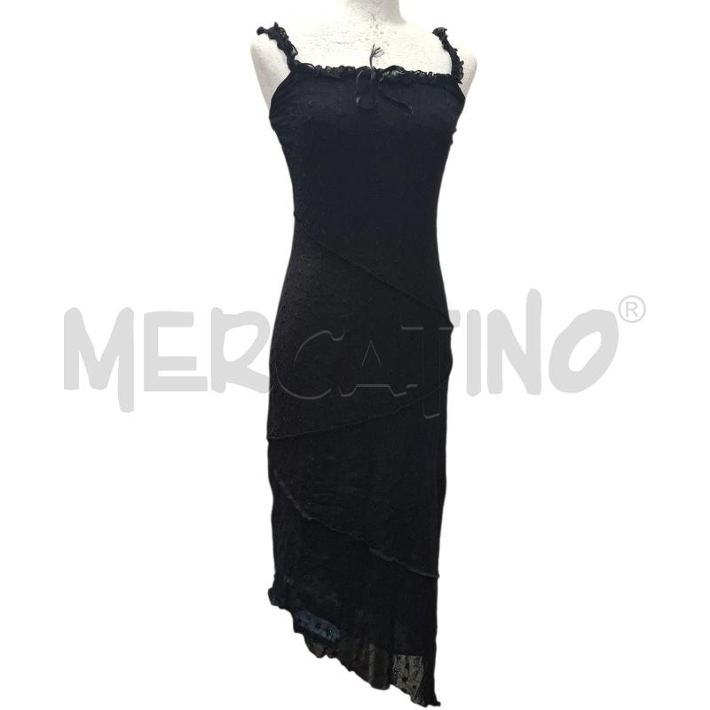 VESTITO DONNA SINEQUANONE NERO FANT. FIORELLINI TRAFORATI | Mercatino dell'Usato Salerno fratte 1
