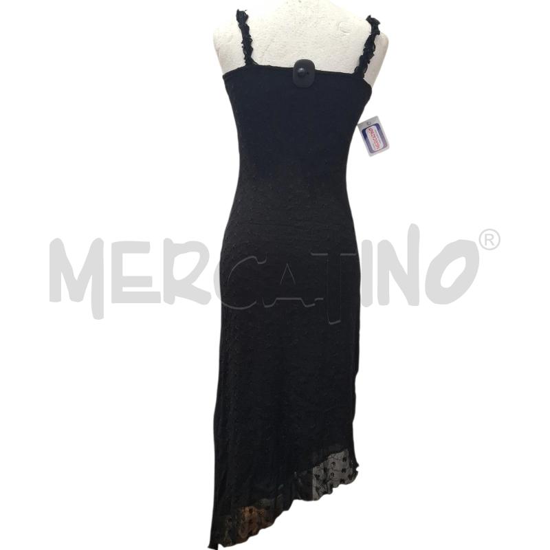 VESTITO DONNA SINEQUANONE NERO FANT. FIORELLINI TRAFORATI | Mercatino dell'Usato Salerno fratte 2
