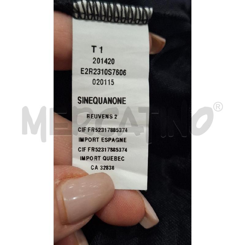 VESTITO DONNA SINEQUANONE NERO FANT. FIORELLINI TRAFORATI | Mercatino dell'Usato Salerno fratte 4