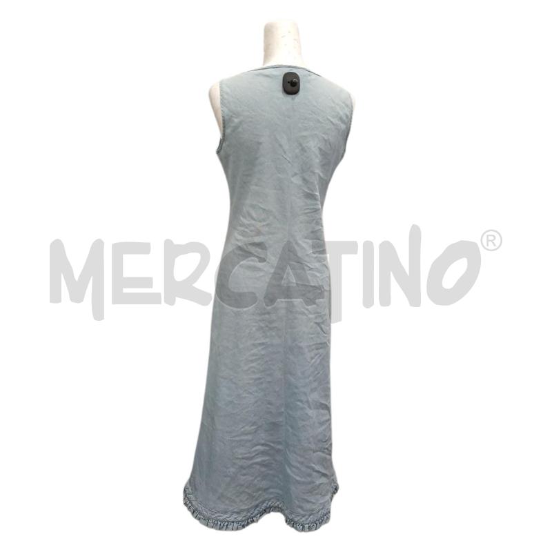 VESTITO DONNA SPORTMAX COLOR JEANSATO MISTO LINO COTONE | Mercatino dell'Usato Salerno fratte 2