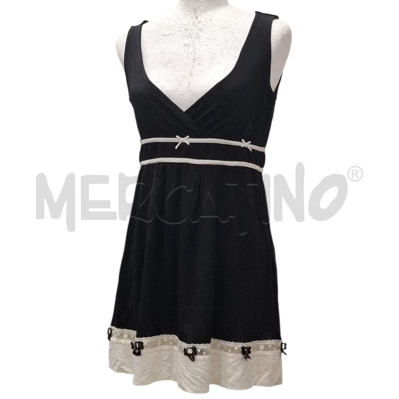 VESTITO DONNA VDP NERO TICH. BIANCHI | Mercatino dell'Usato Salerno fratte 1