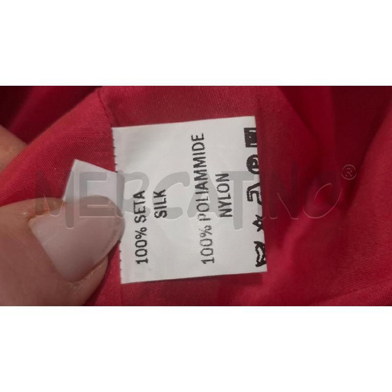 VESTITO DONNA XS MILANO FUCSIA 100X100 SETA CARTELLINATO | Mercatino dell'Usato Salerno fratte 4