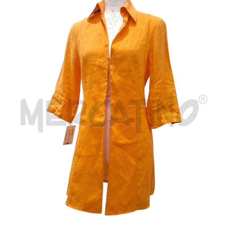 VESTITO DONNA YESTERDAY ARANCIO 100X100 LINO | Mercatino dell'Usato Salerno fratte 1