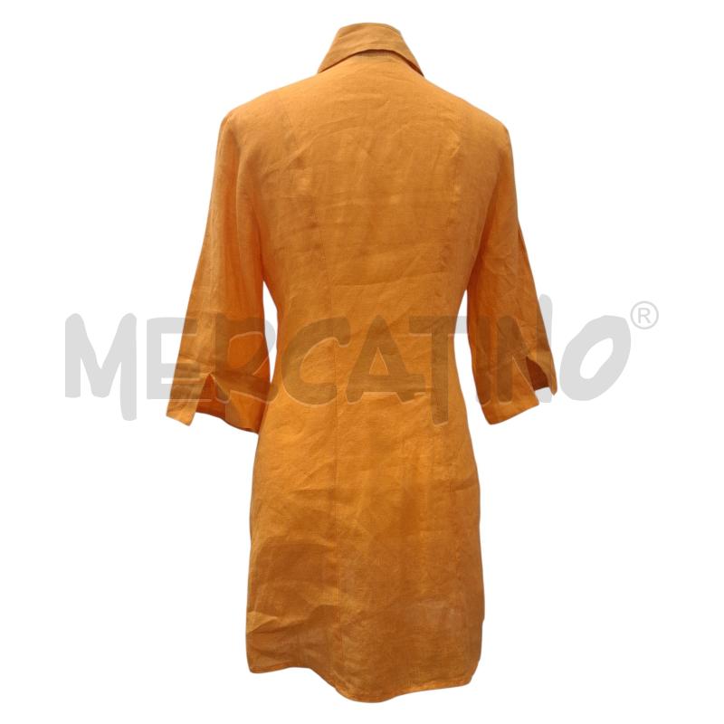 VESTITO DONNA YESTERDAY ARANCIO 100X100 LINO | Mercatino dell'Usato Salerno fratte 2