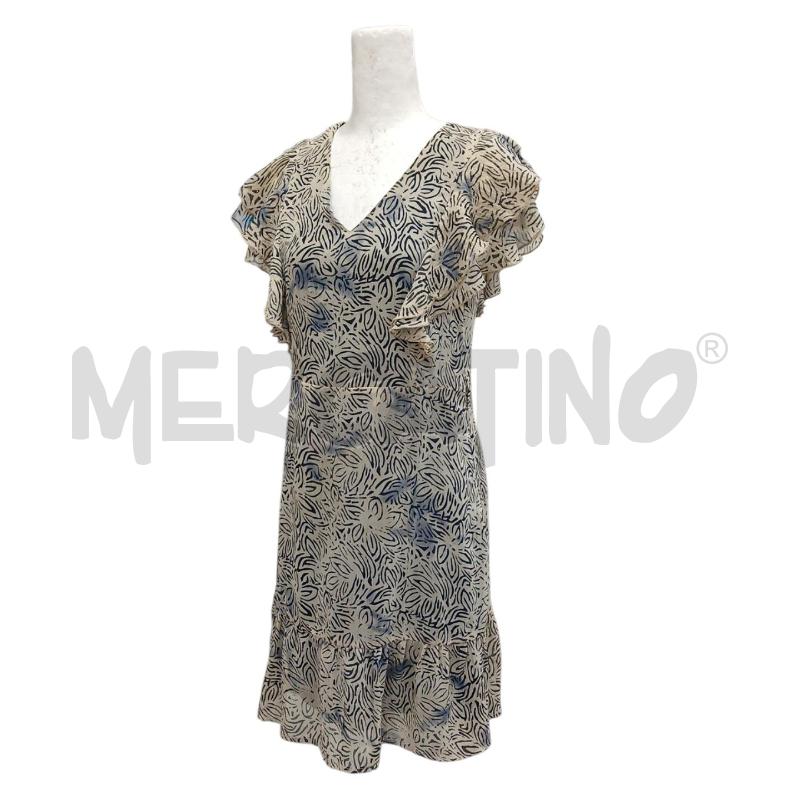 VESTITO DONNA YES ZEE BEIGE/DORATO FANT BLU | Mercatino dell'Usato Salerno fratte 1