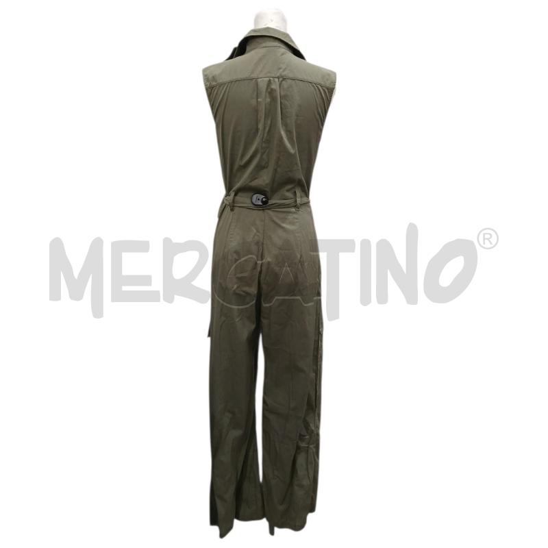 VESTITO DONNA ZARA A TUTA GIROMANICA VERDE MIL. | Mercatino dell'Usato Salerno fratte 2
